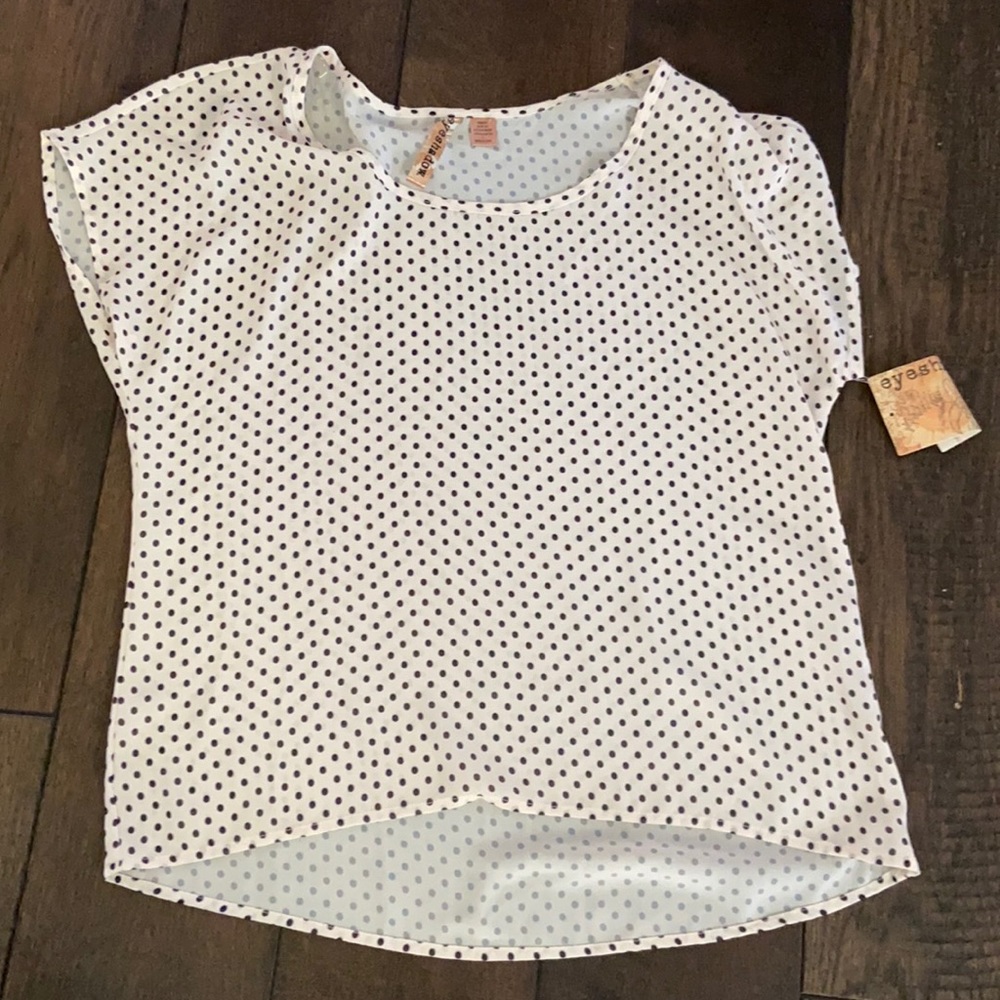 Black and white polka dot shirt